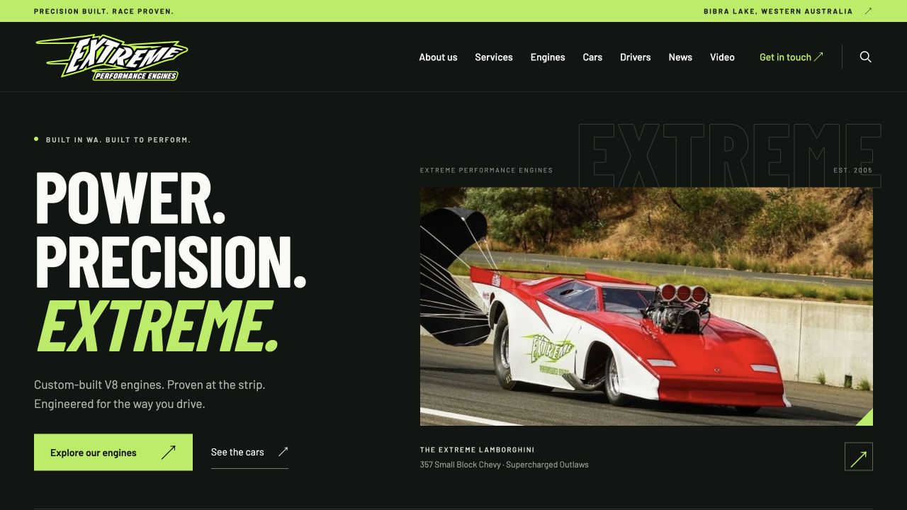 Extreme Engines public website